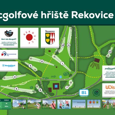 Layout hřiště (12 jamek)
