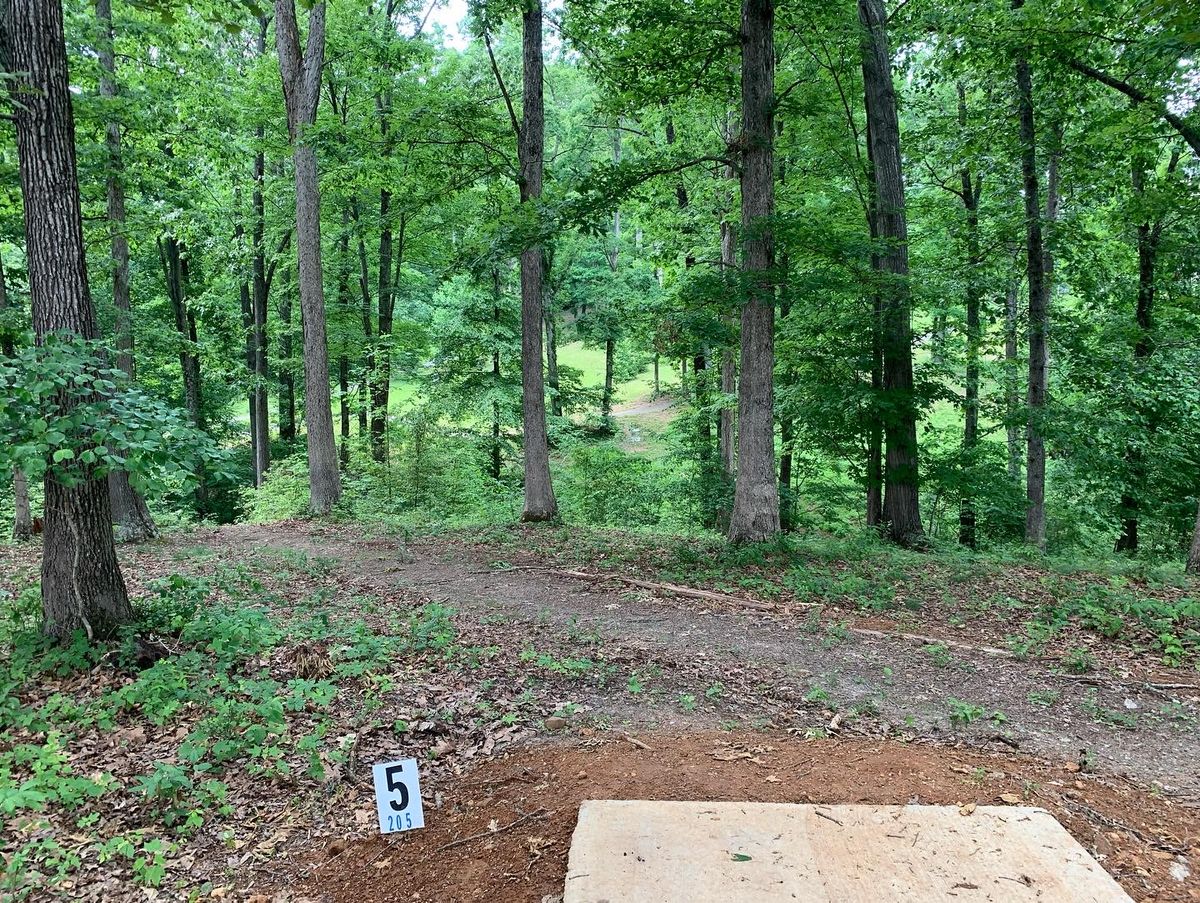 Hole 5 Tee Pad.