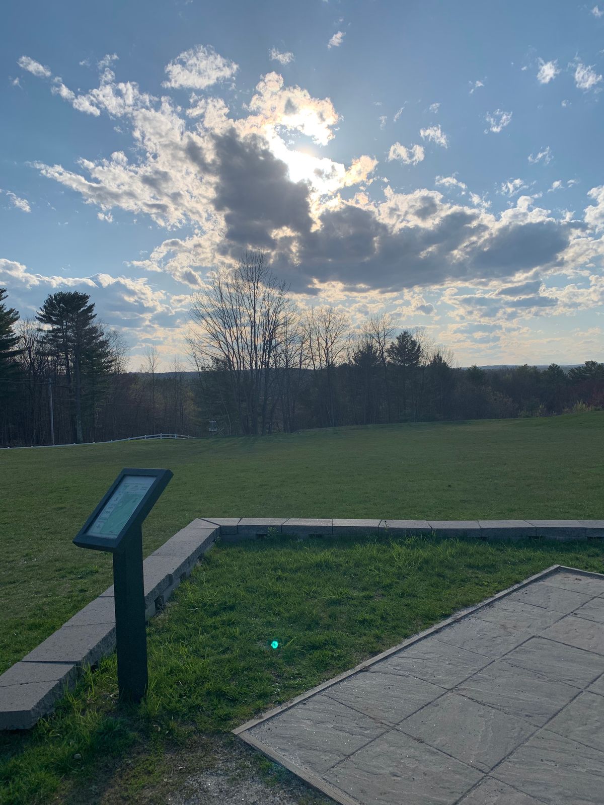Beautiful day to disc golf.