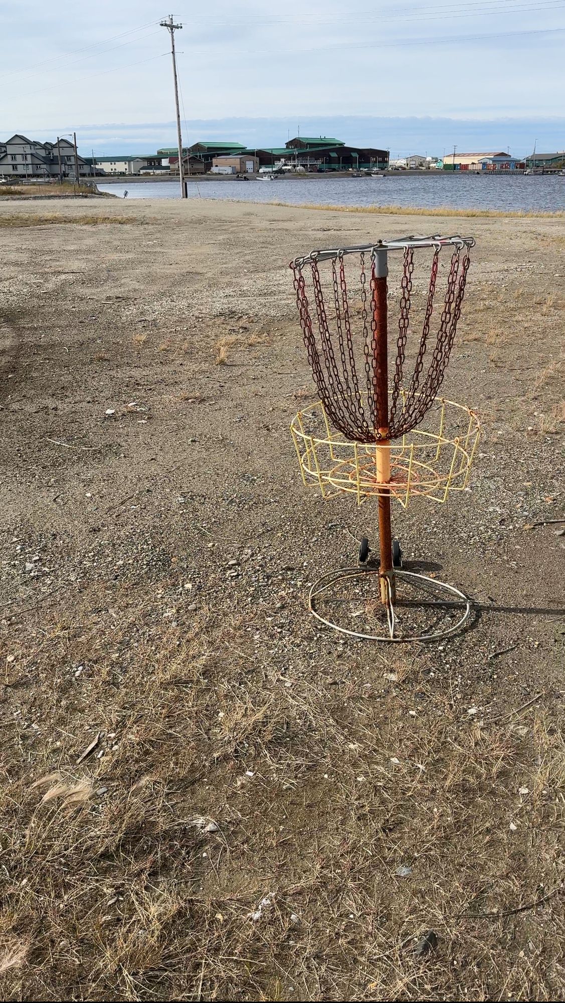 They are old single chained baskets