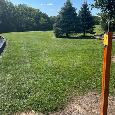 Hole 1 gold view, down the hill