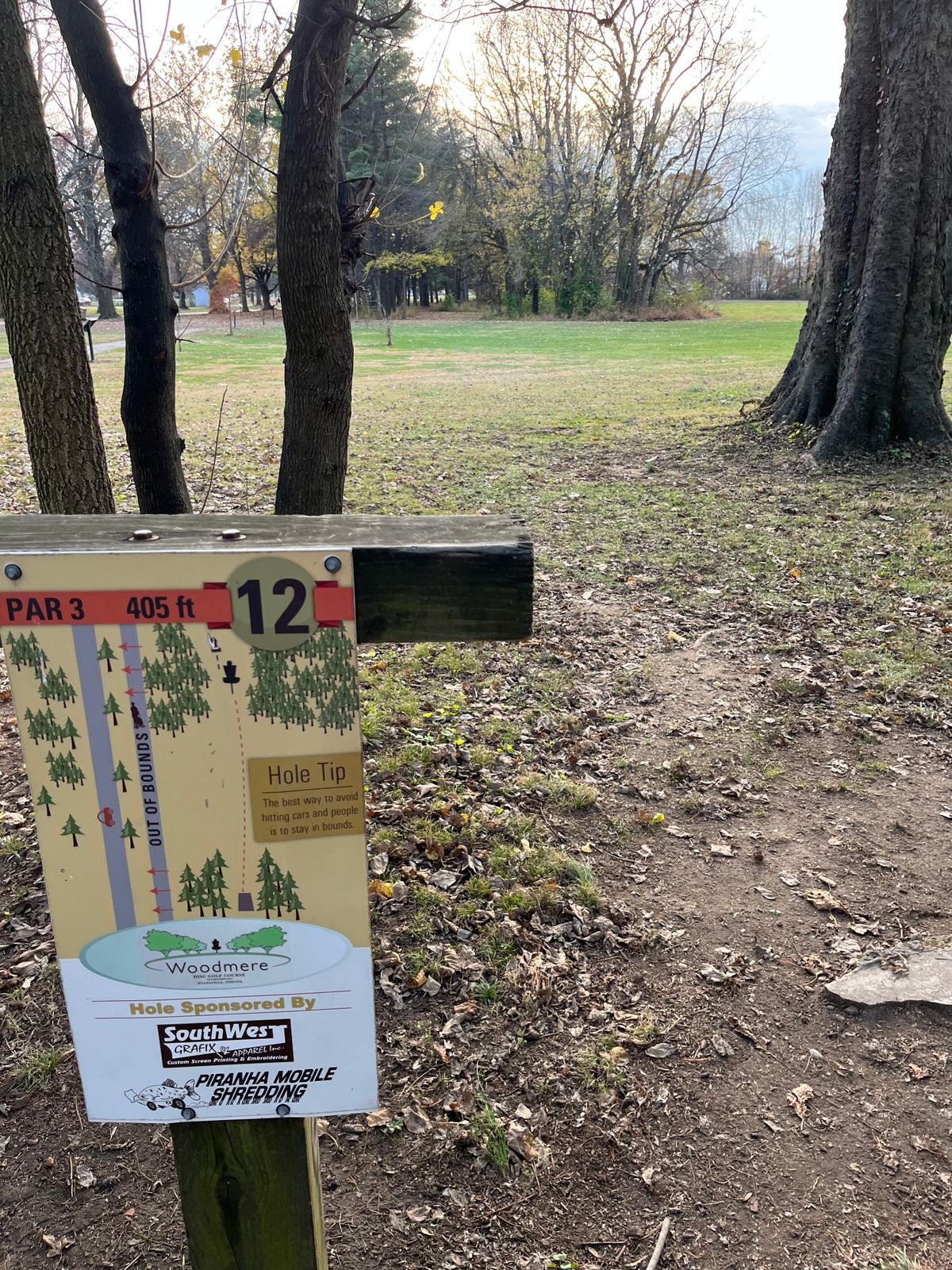 Tee pad on 12
