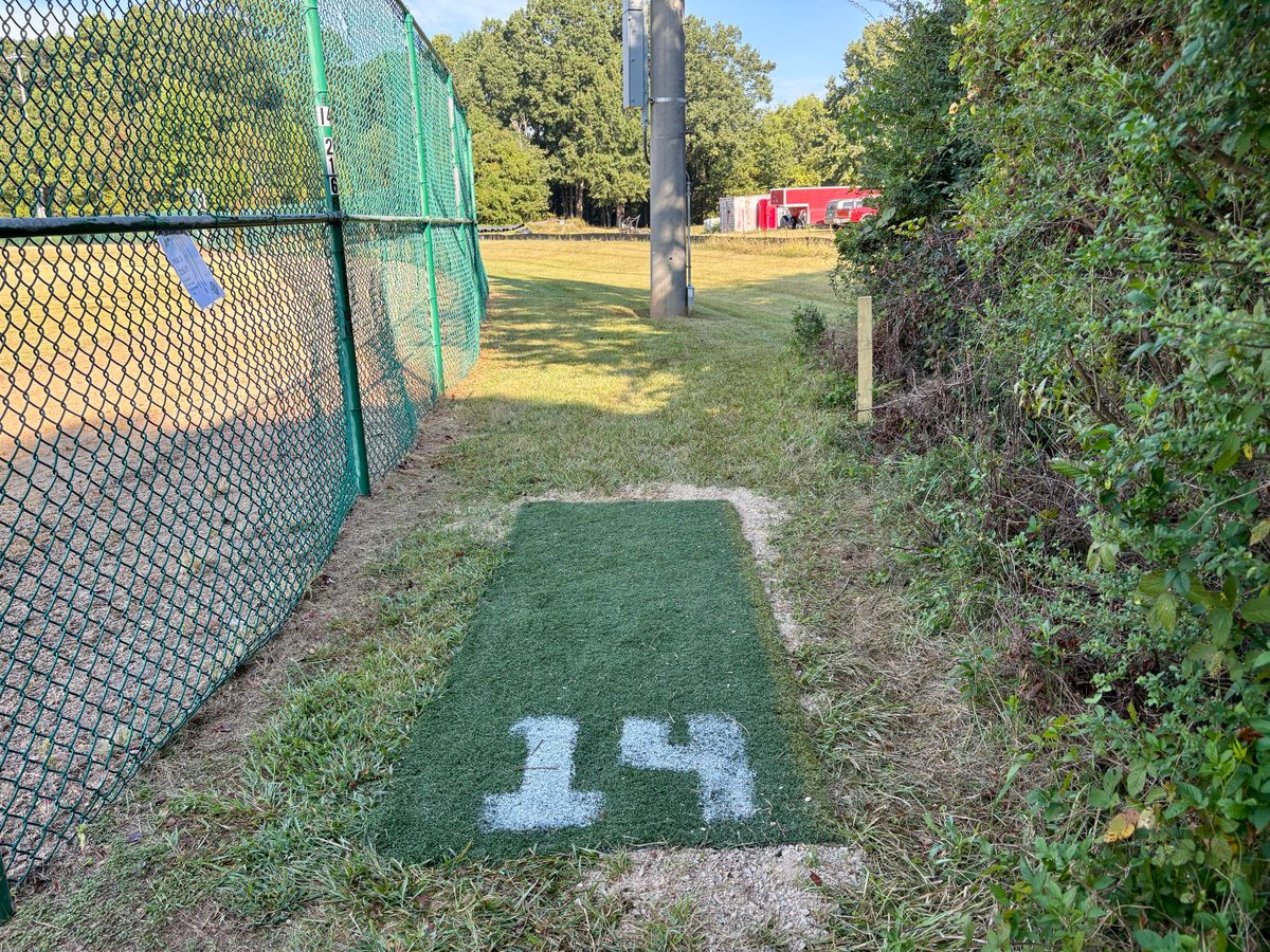 Hole 14 tee