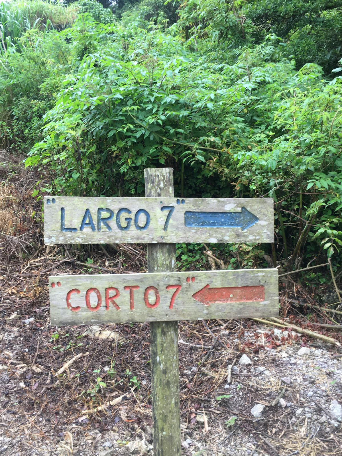 Sign for Hole 7