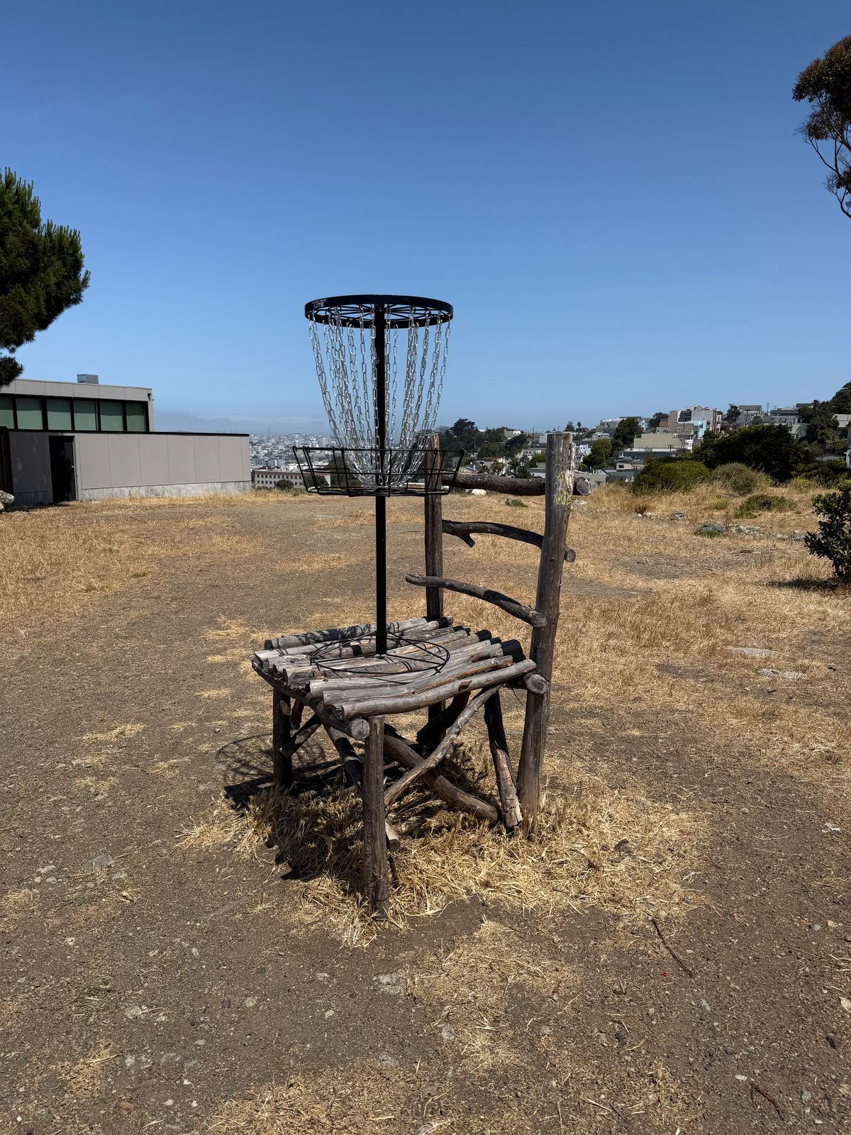 Basket on the giant chair @ Hole 4 and 13