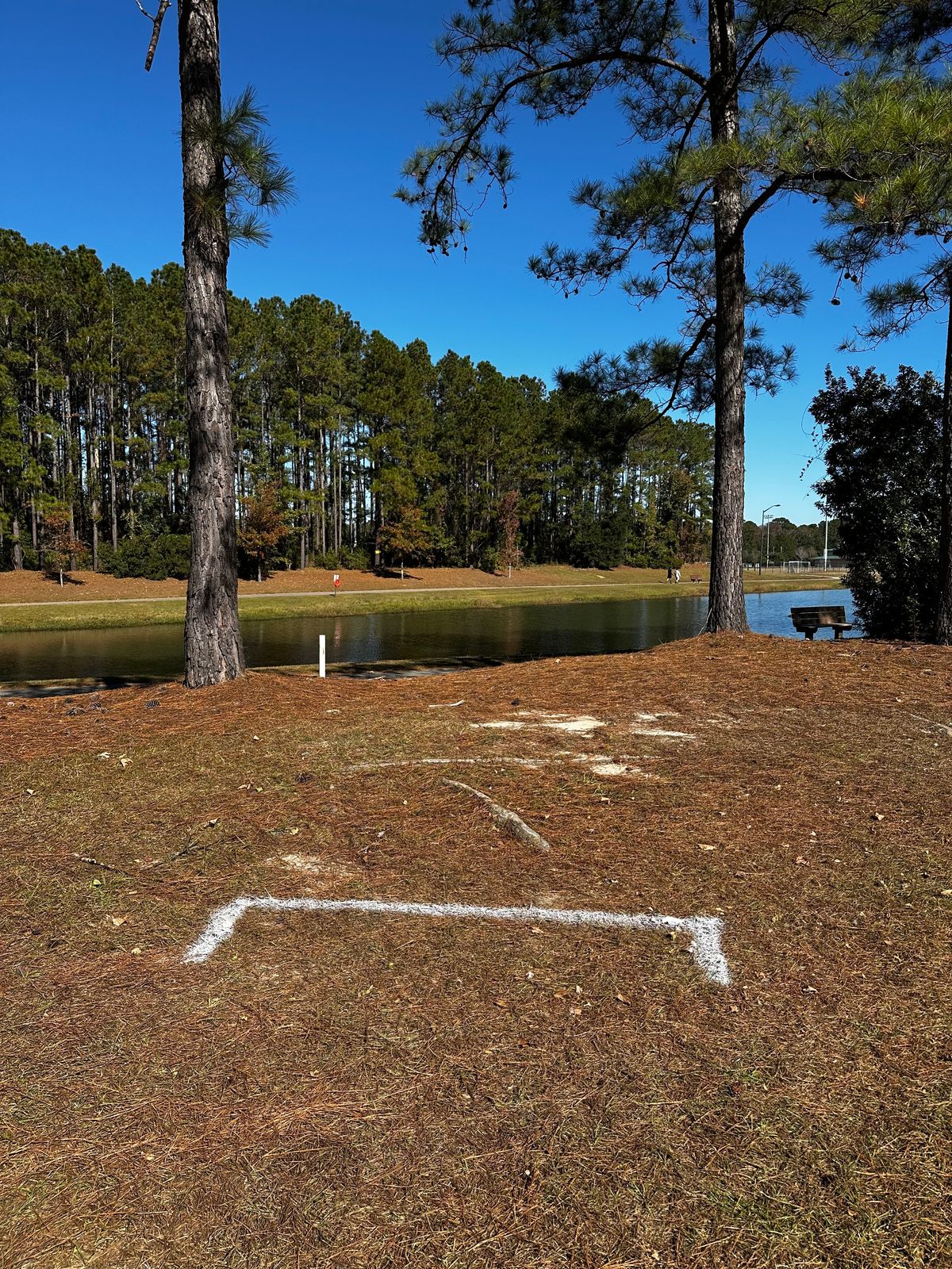 Hole 18 Blue Tee Position