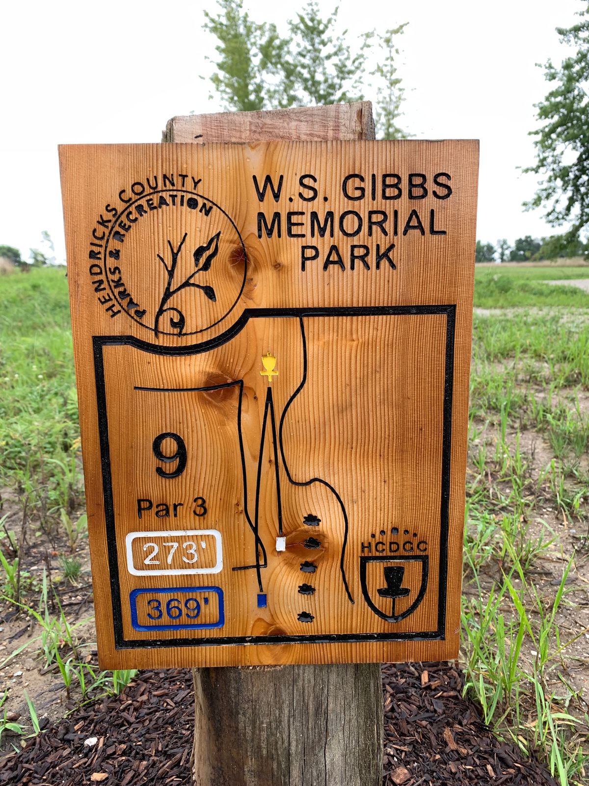 Hole 9 Sign