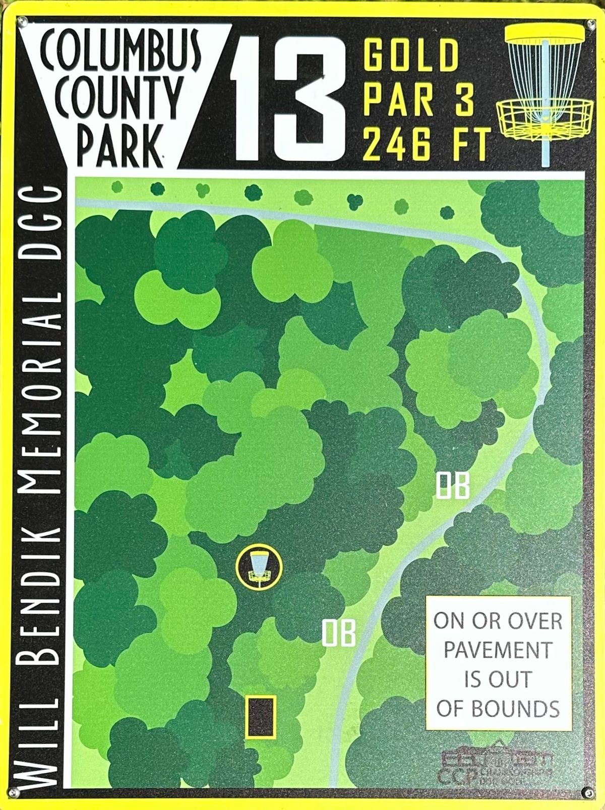 Hole 13 tee sign
