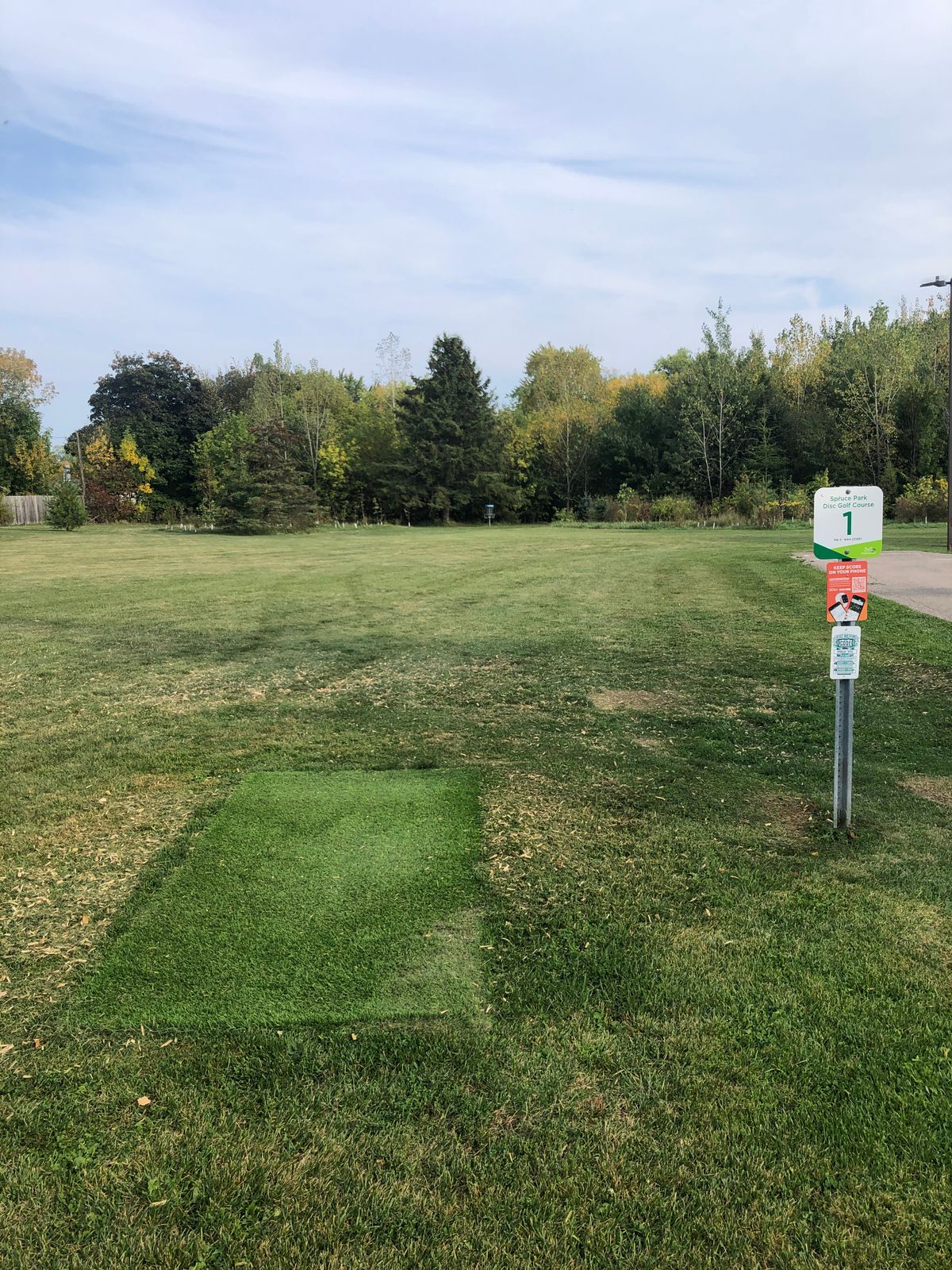 Hole #1 - Tee pads installed June 2024