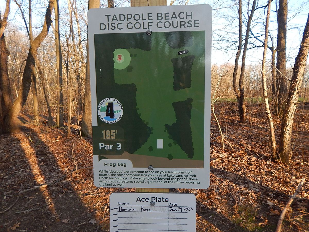 Hole 4 sign