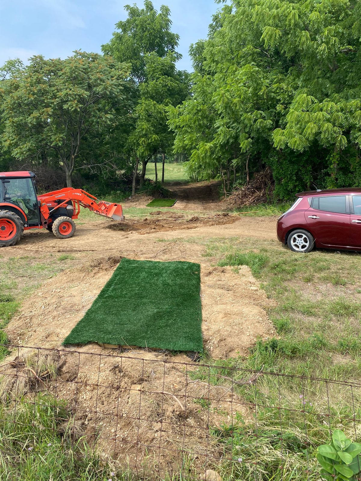 New blue tee pad on hole 16!