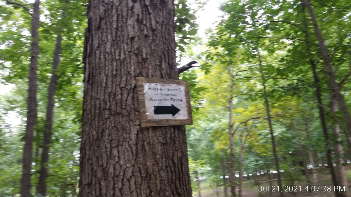 At hole 13 to the left and a thru f to the right