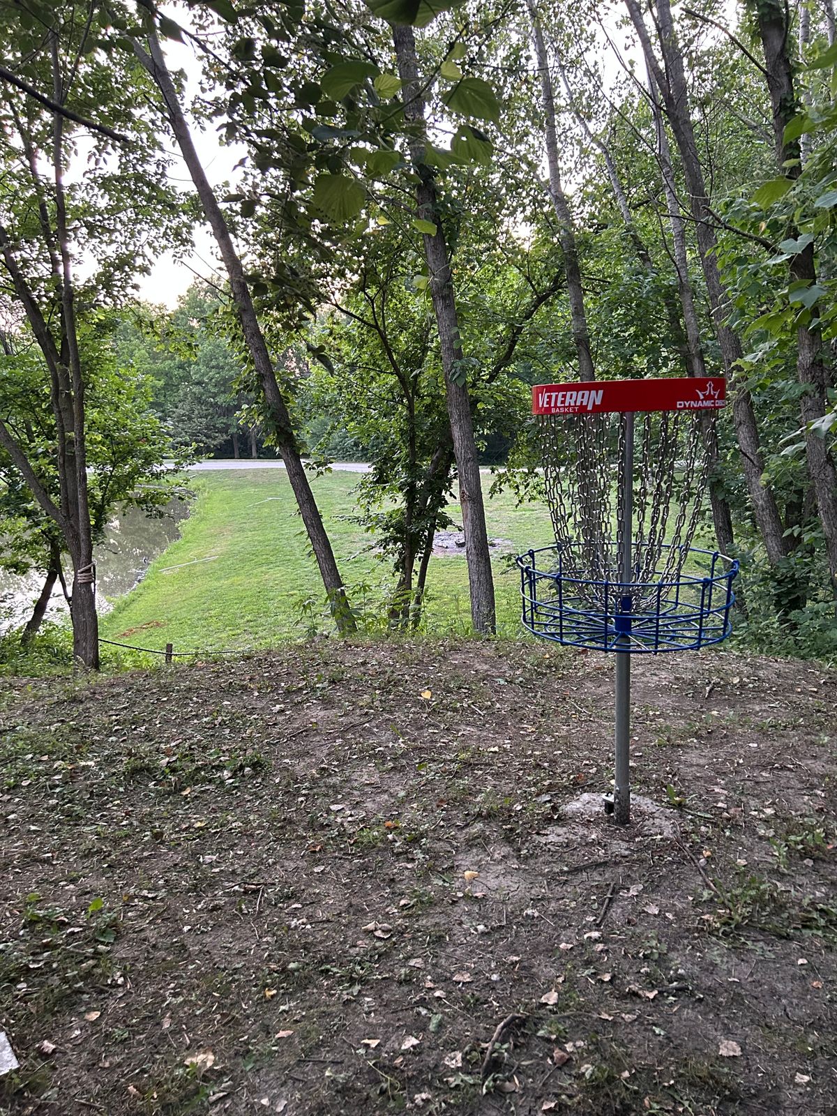 Hole #5 Basket look back to tee pad