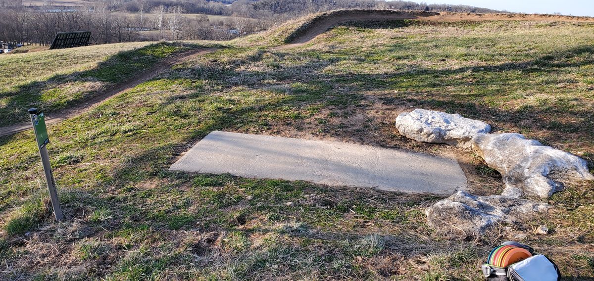 18th hole tee pad.