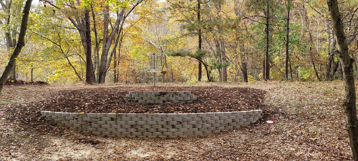Hole 15 with new wall.