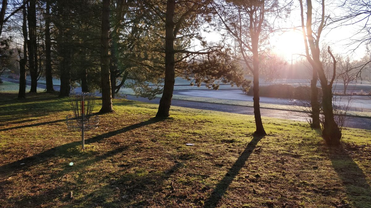 Hole 6- A crispy January morning- even more ground play than normal!