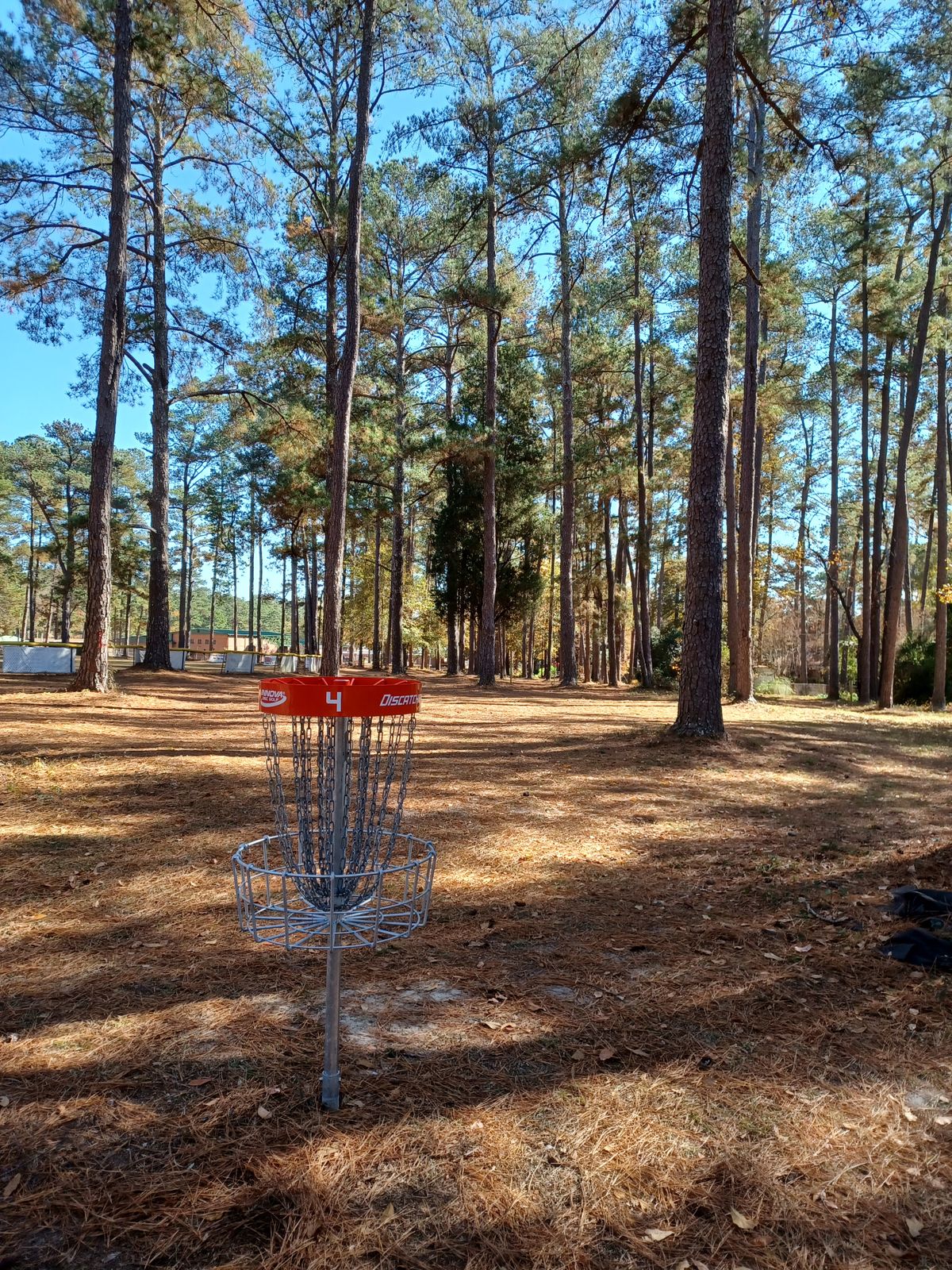 View behind the basket.