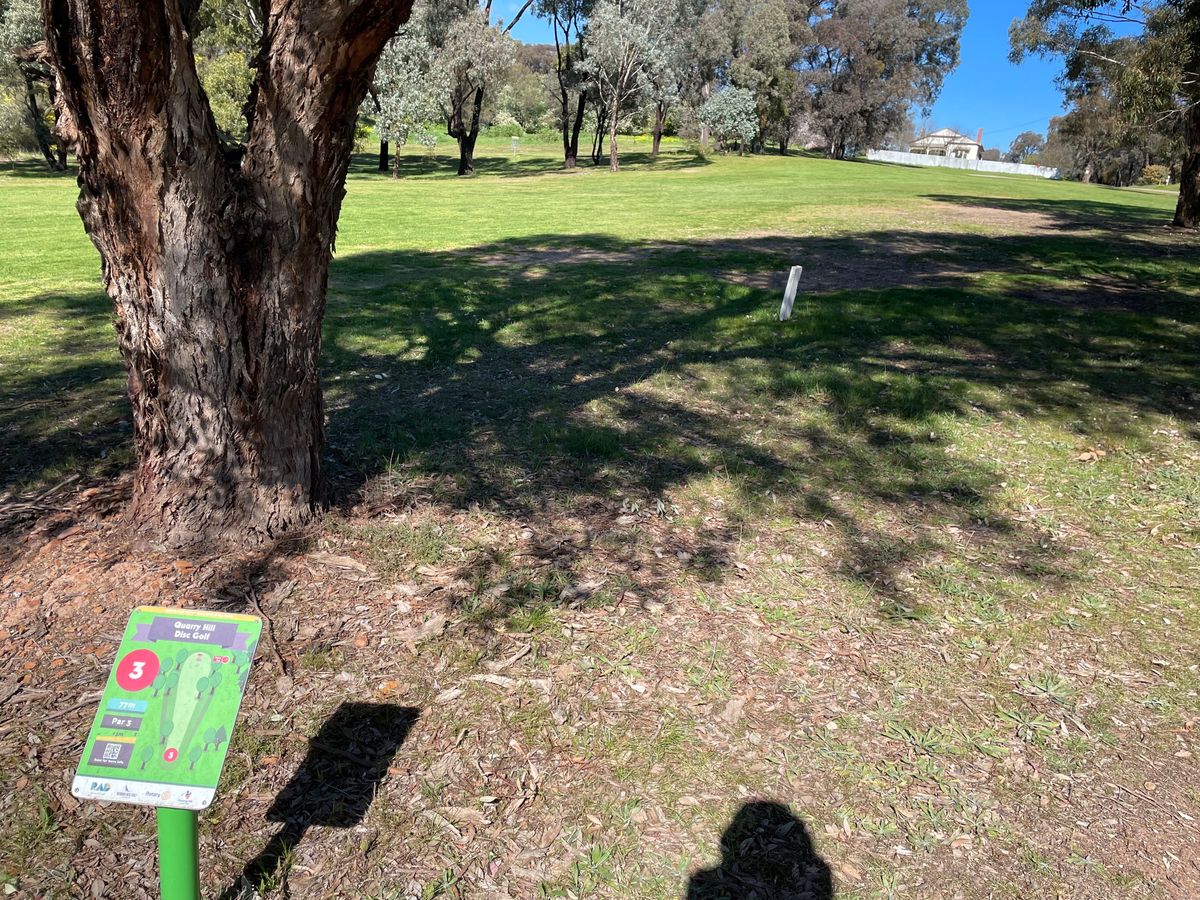 Across the fairway