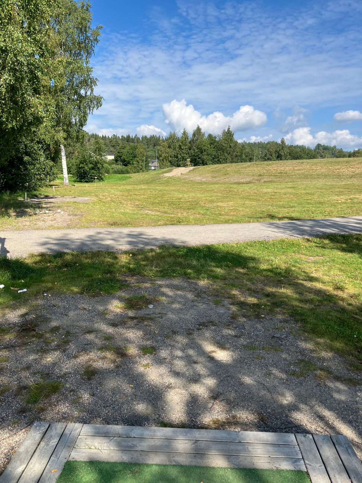 Drop zone Gul hål 9 samt Grön tee 