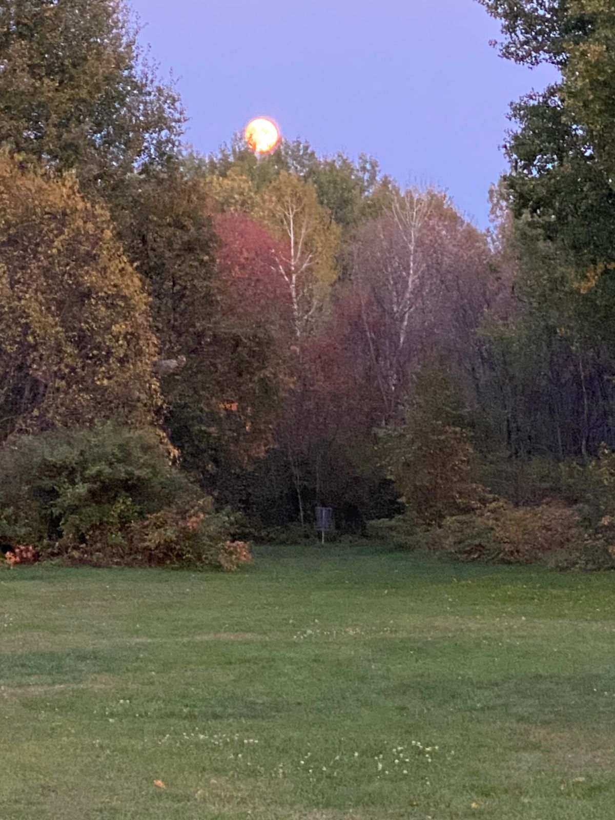 Hole #17 with a full moon