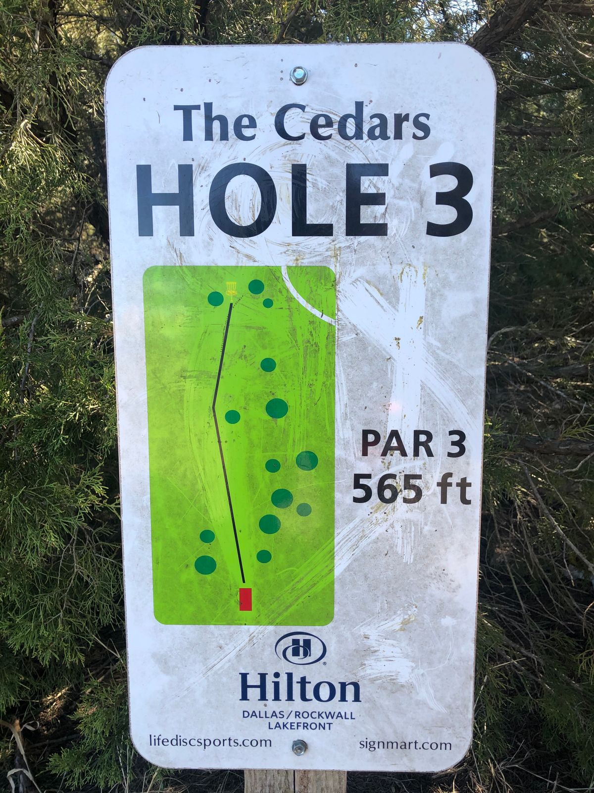 #3 sign