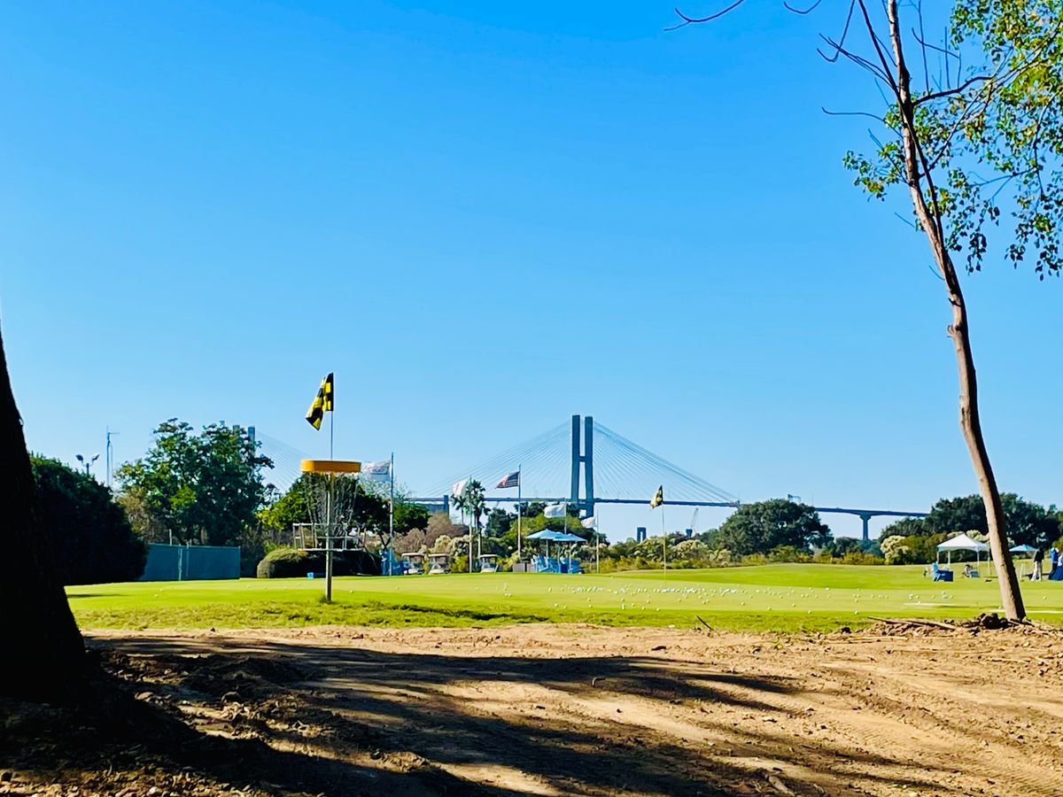 #18 with a view of the Talmadge Bridge