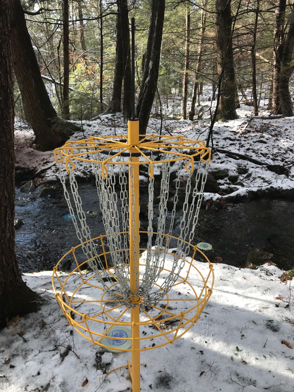 Hole 4 snuggled up close to the brook.