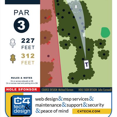 Hole 4 sign