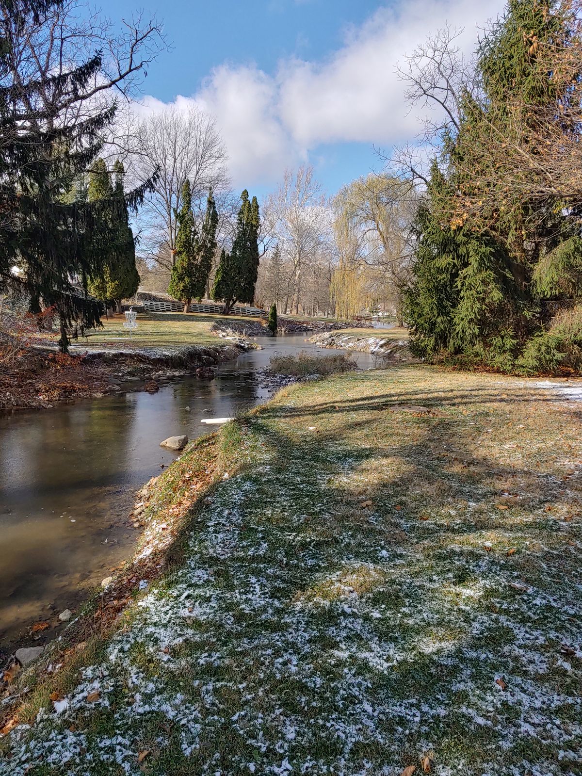General view of the creek that runs through the entire park