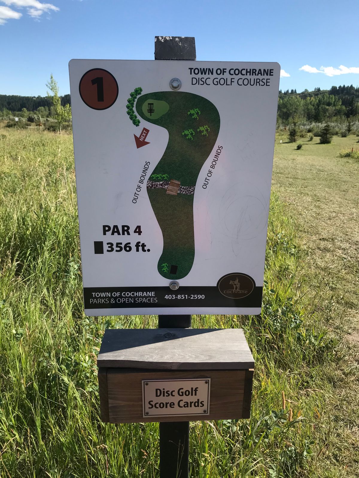 Hole 1 layout