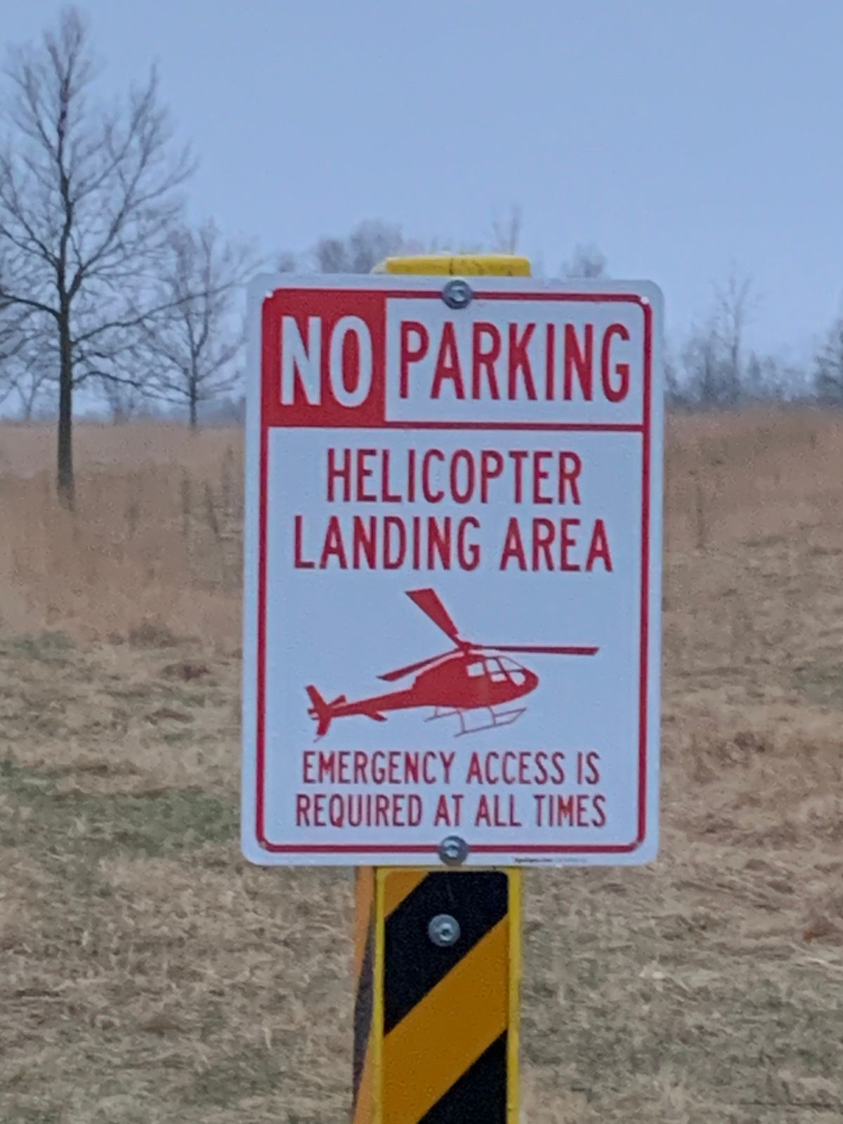 Helicopter Landing Pad near Practice Baskets