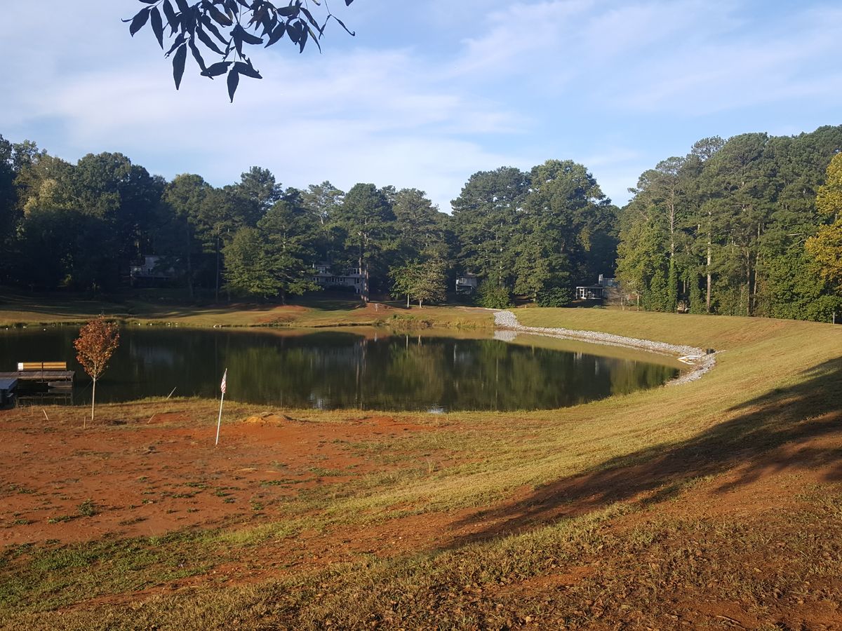 View of the west end of the lake from near Long #1