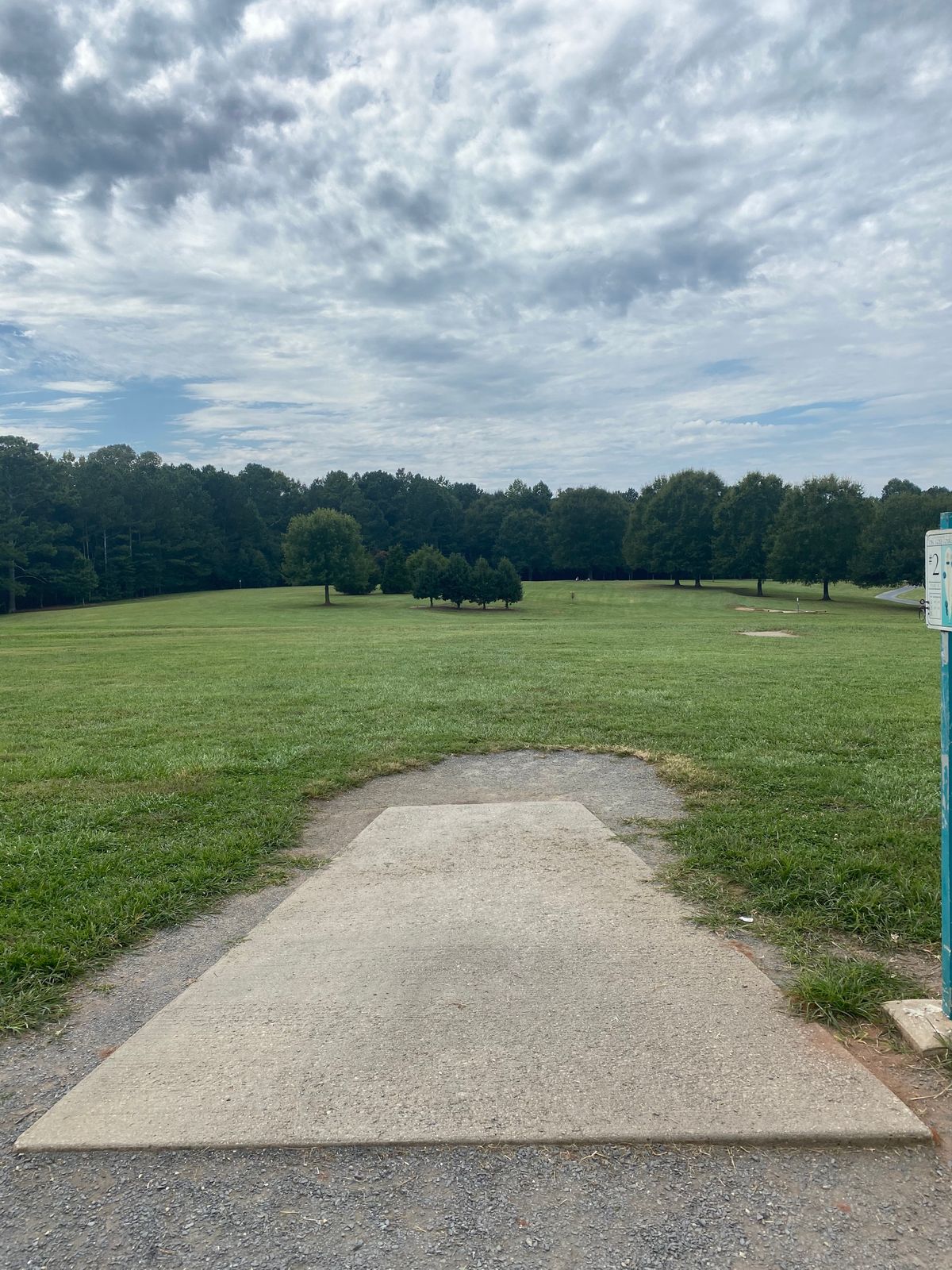 Hole 2. The trees have grown!