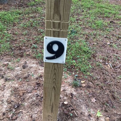 Hole 9- thread the needle.