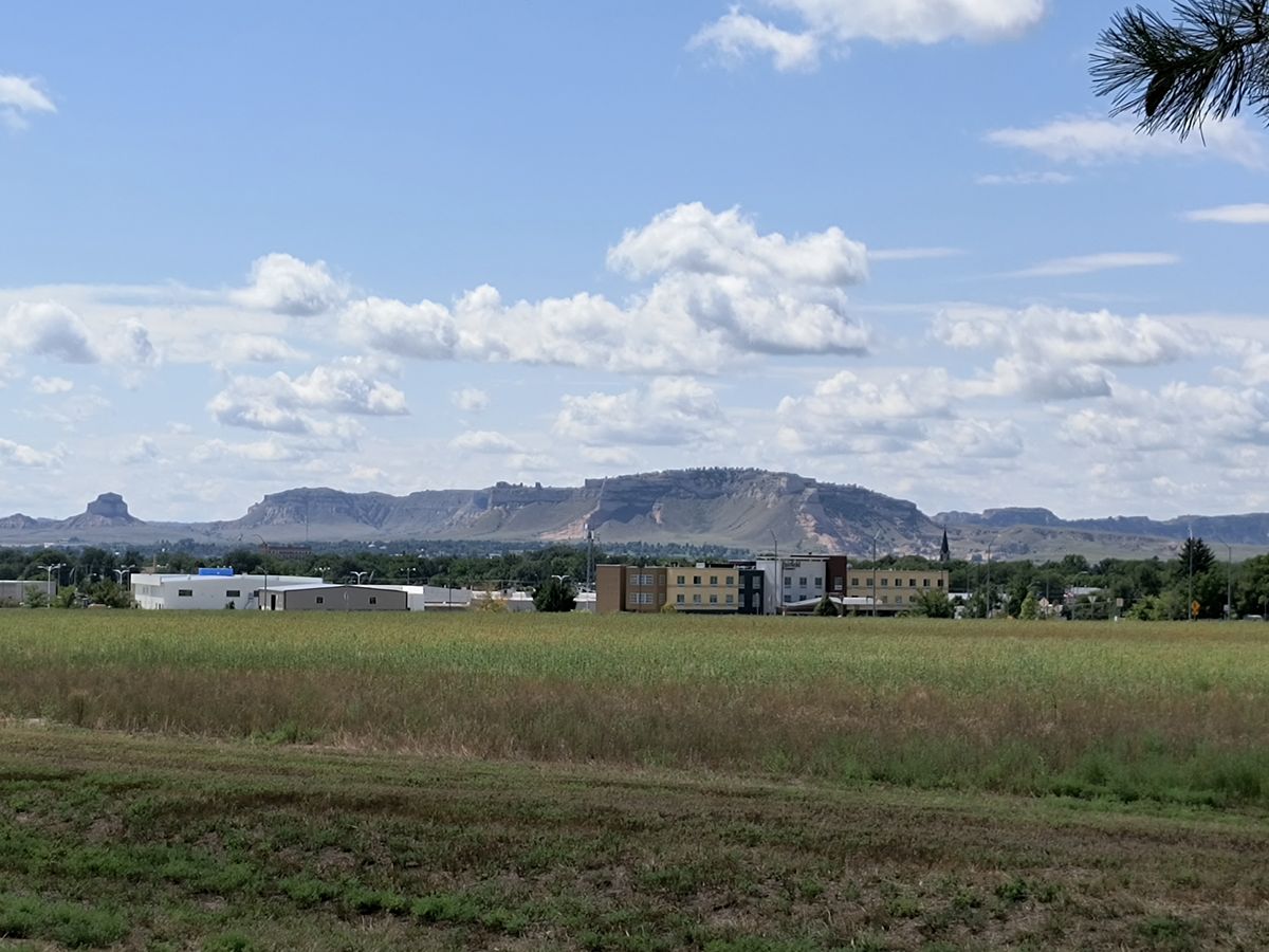 Great view of the bluff