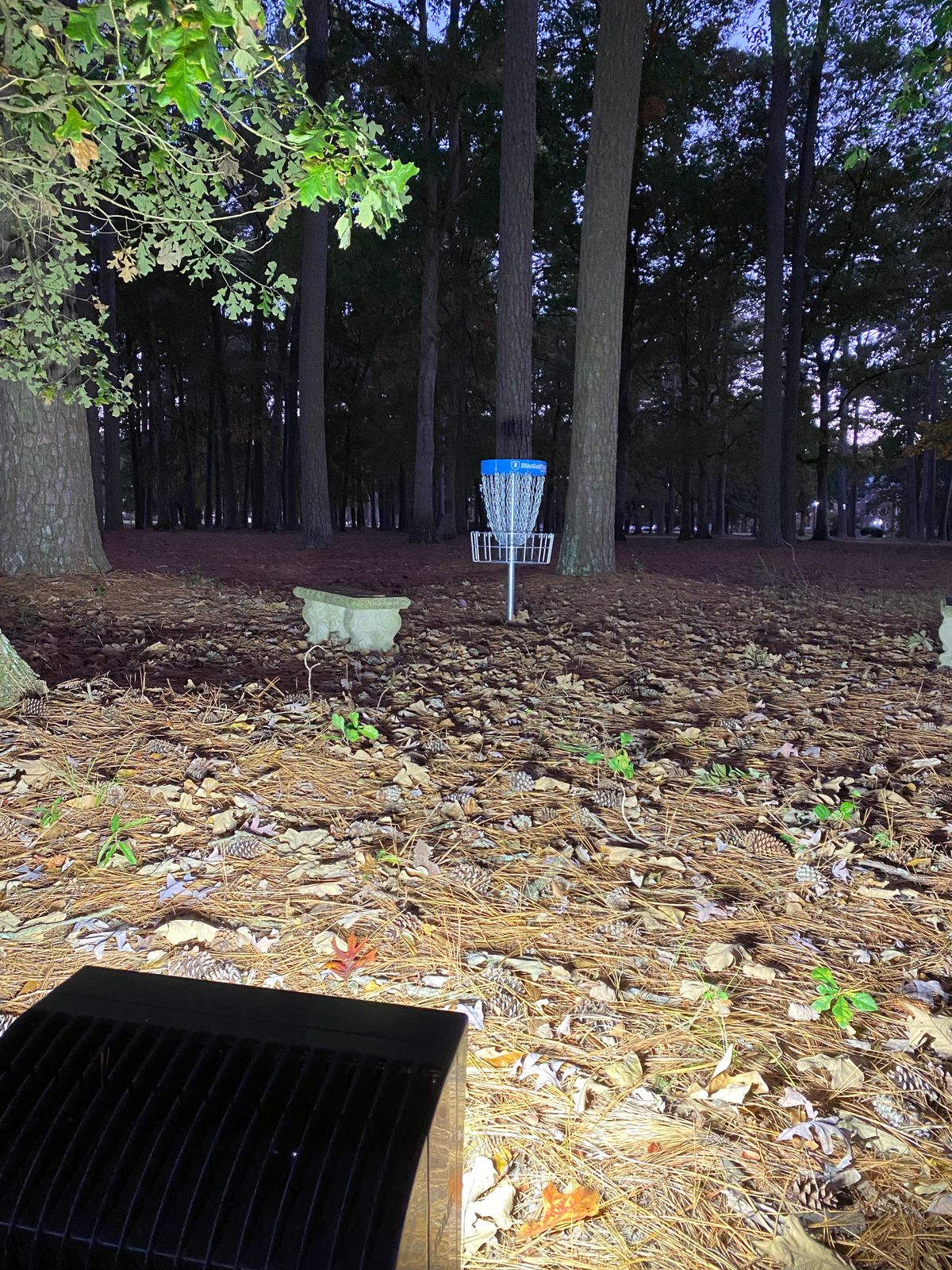Hole 13 at night