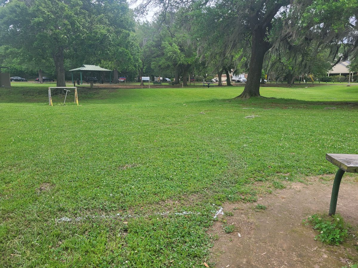 GG-Hole #7 - On Petanque Court or  Pavillion is OB.