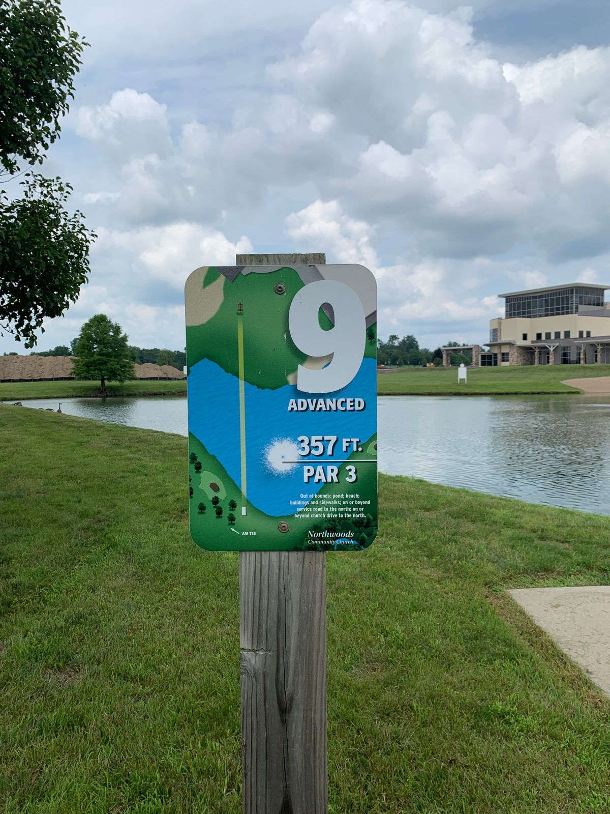 Number 9 long over lake.