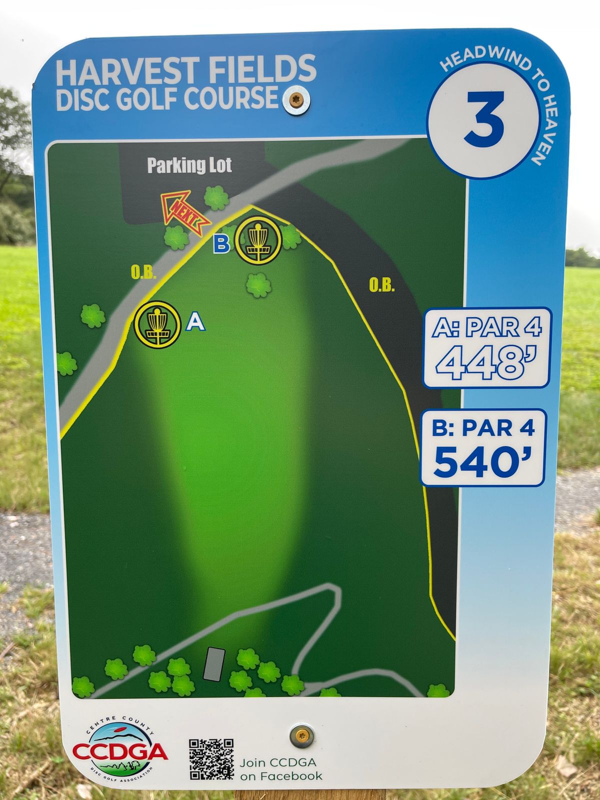 3 tee sign