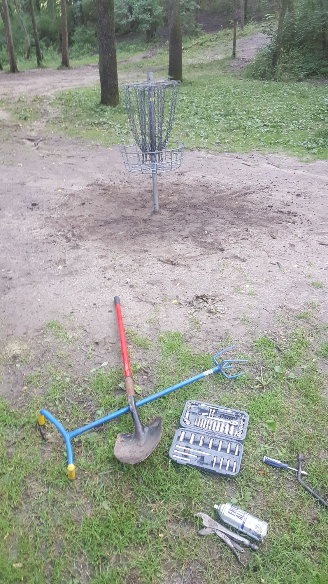 Basket on hole 3 is fixed.