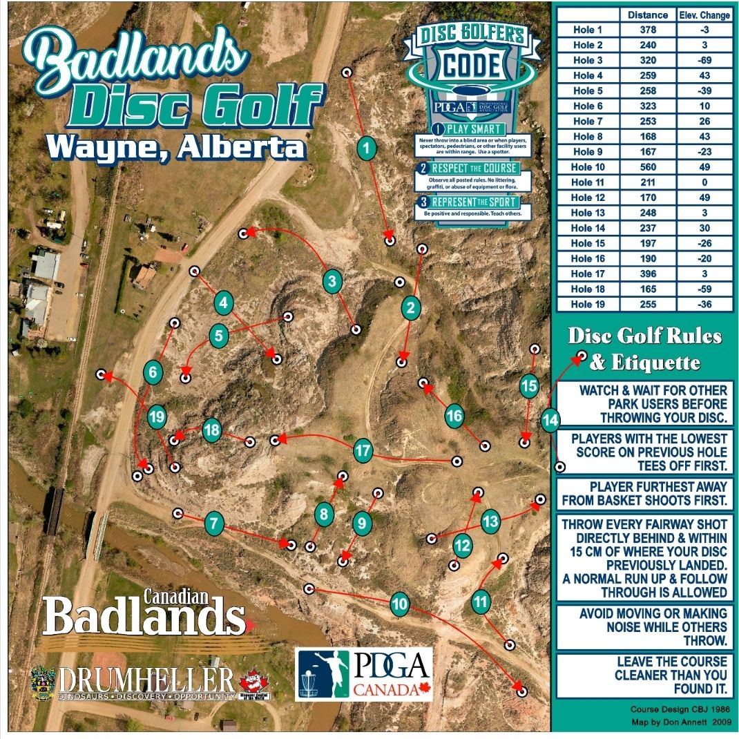 Course map. Cell service is limited in the course.