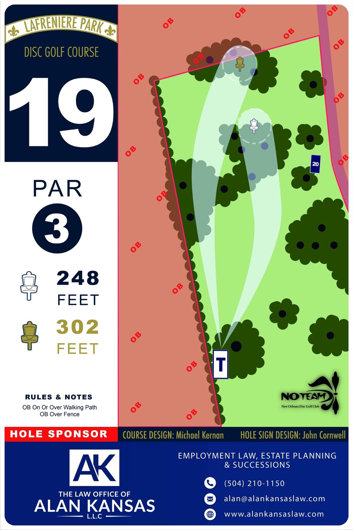 Hole 19 sign