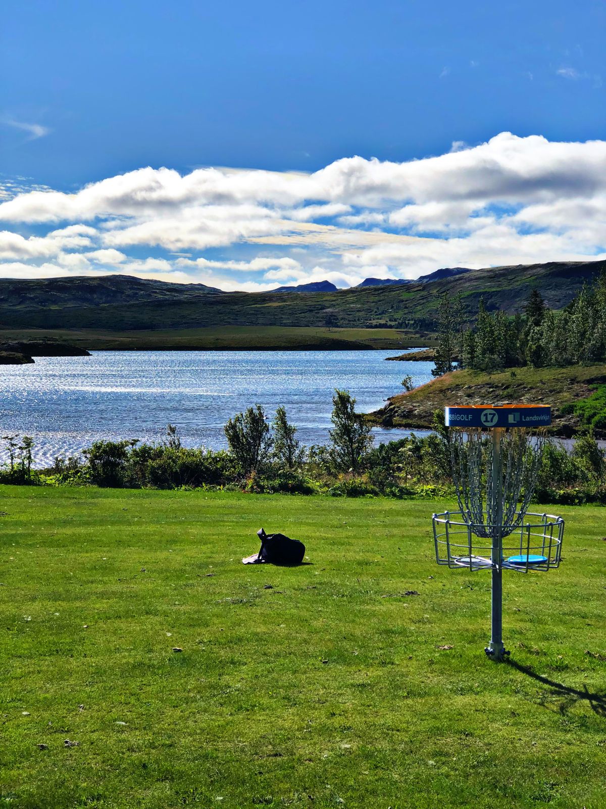 Ljósafossvöllur. Course number 100 in Iceland.