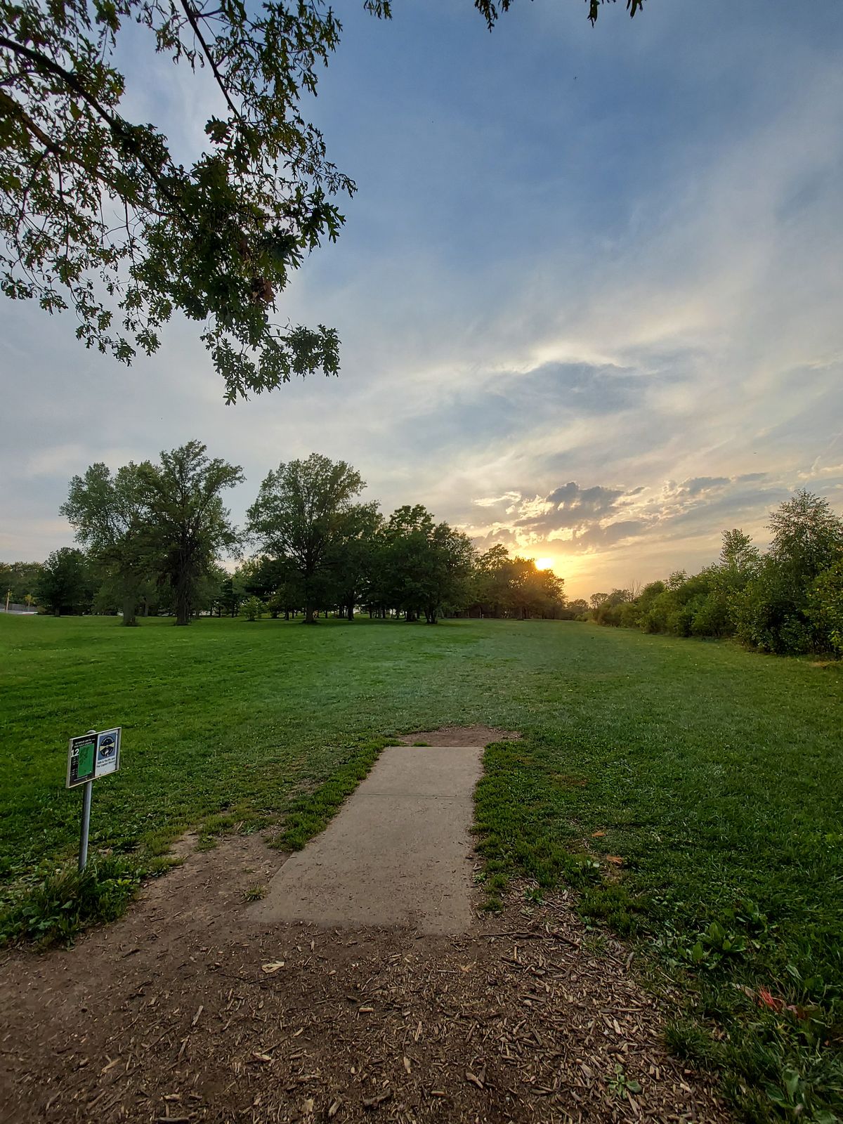 Beautiful sunset scenery on Hole 12