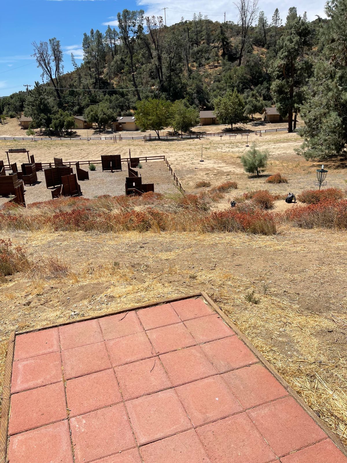 Tee pad looking towards hole 3