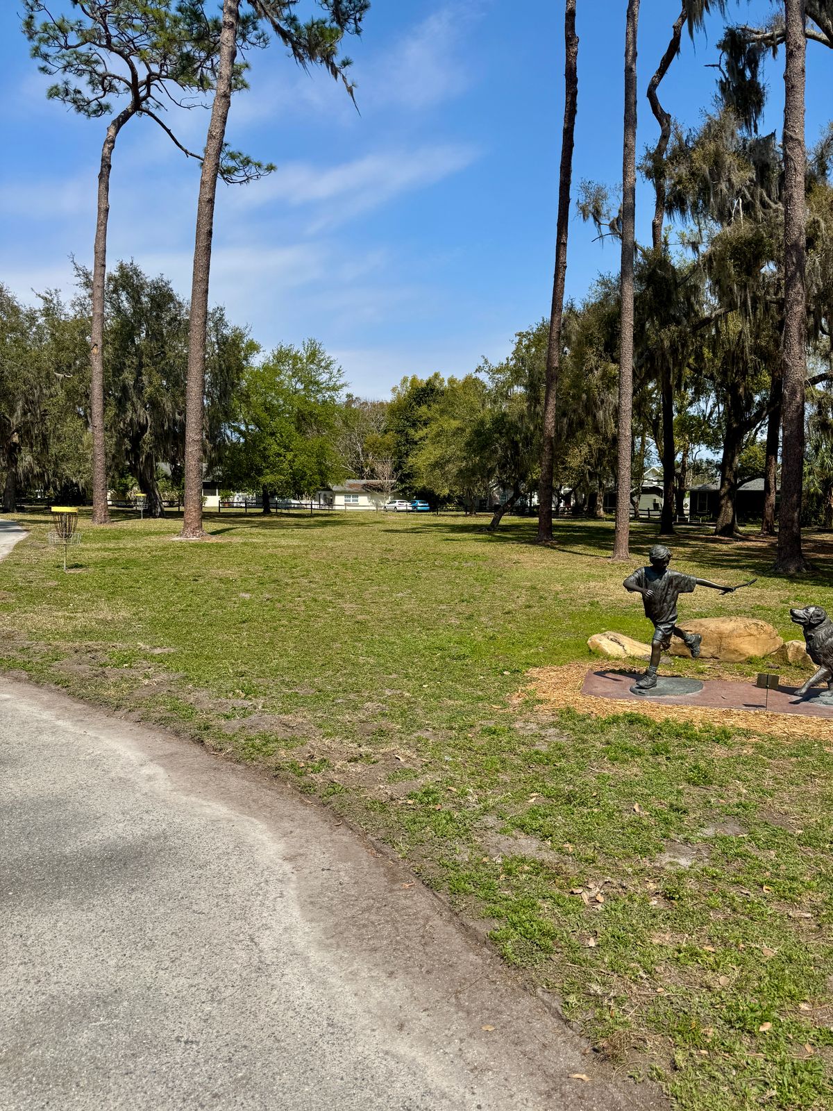 View of the course from park entrance