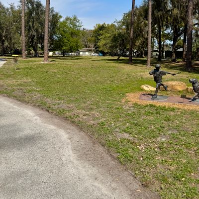 View of the course from park entrance