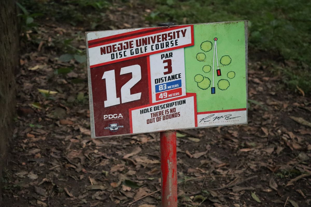 Hole 12 Tee Sign