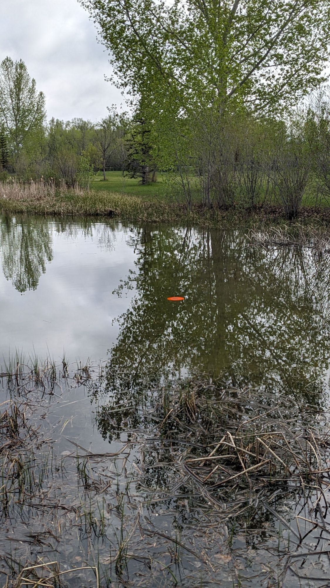 Yes, there is water alongside many of the fairways.  Fortunately, most of them are not deep.  I still used my floater.
