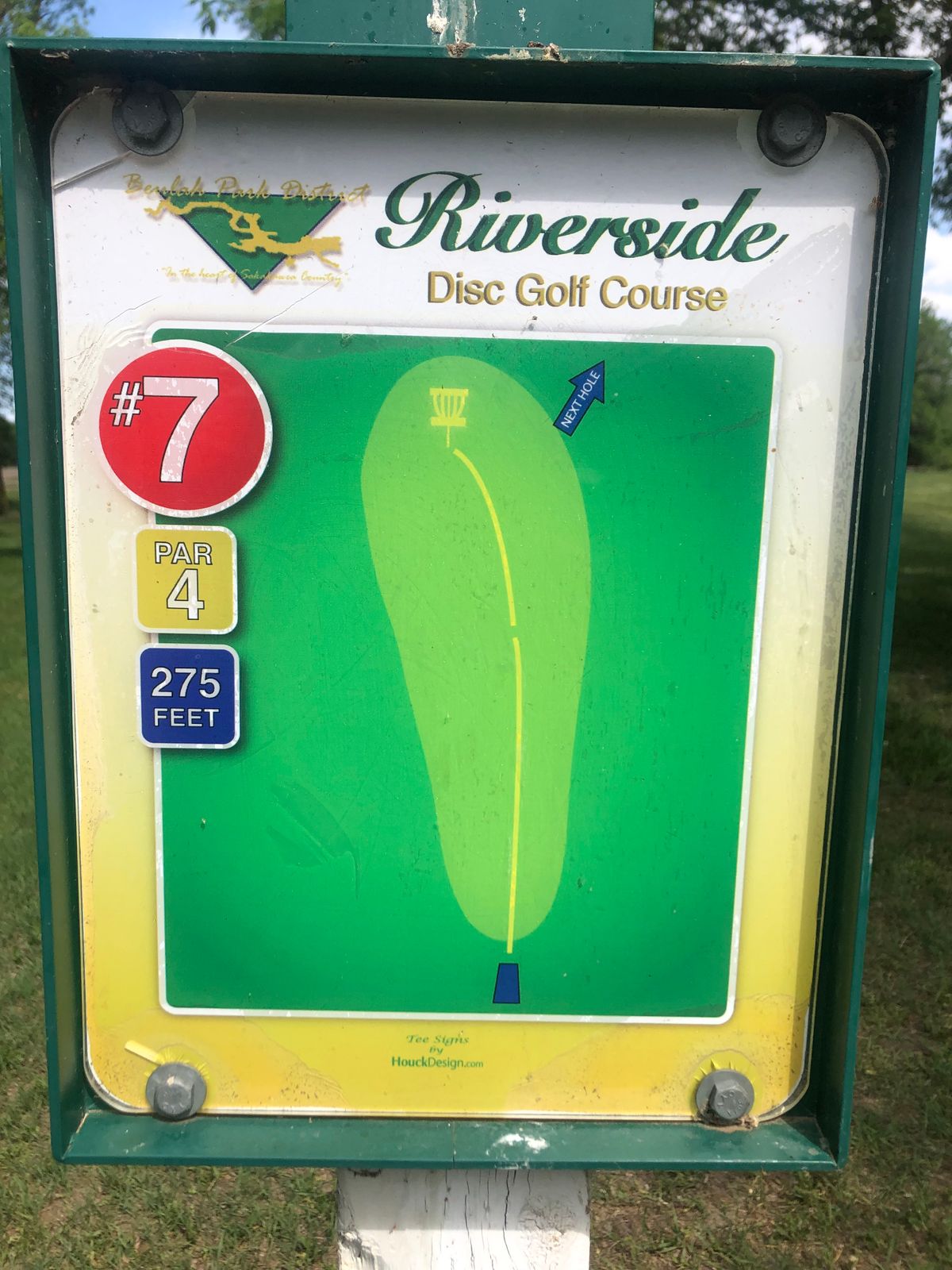 Hole #7 Tee Sign